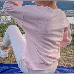 Fabletics Breast Cancer Awareness Sweater Pink